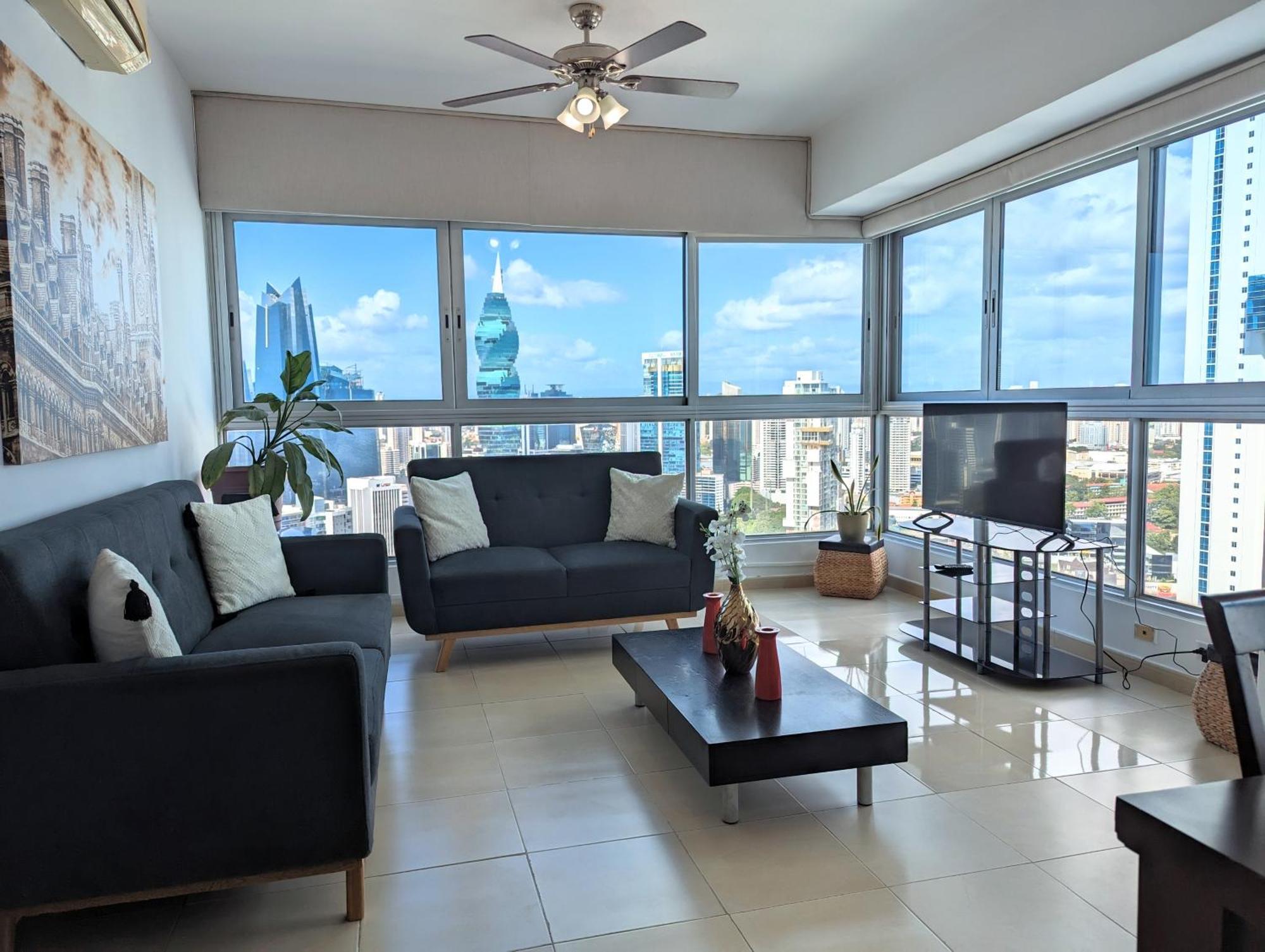 Yc 3602 L Apartamento 2Br En Av Balboa Panama-Stad Buitenkant foto