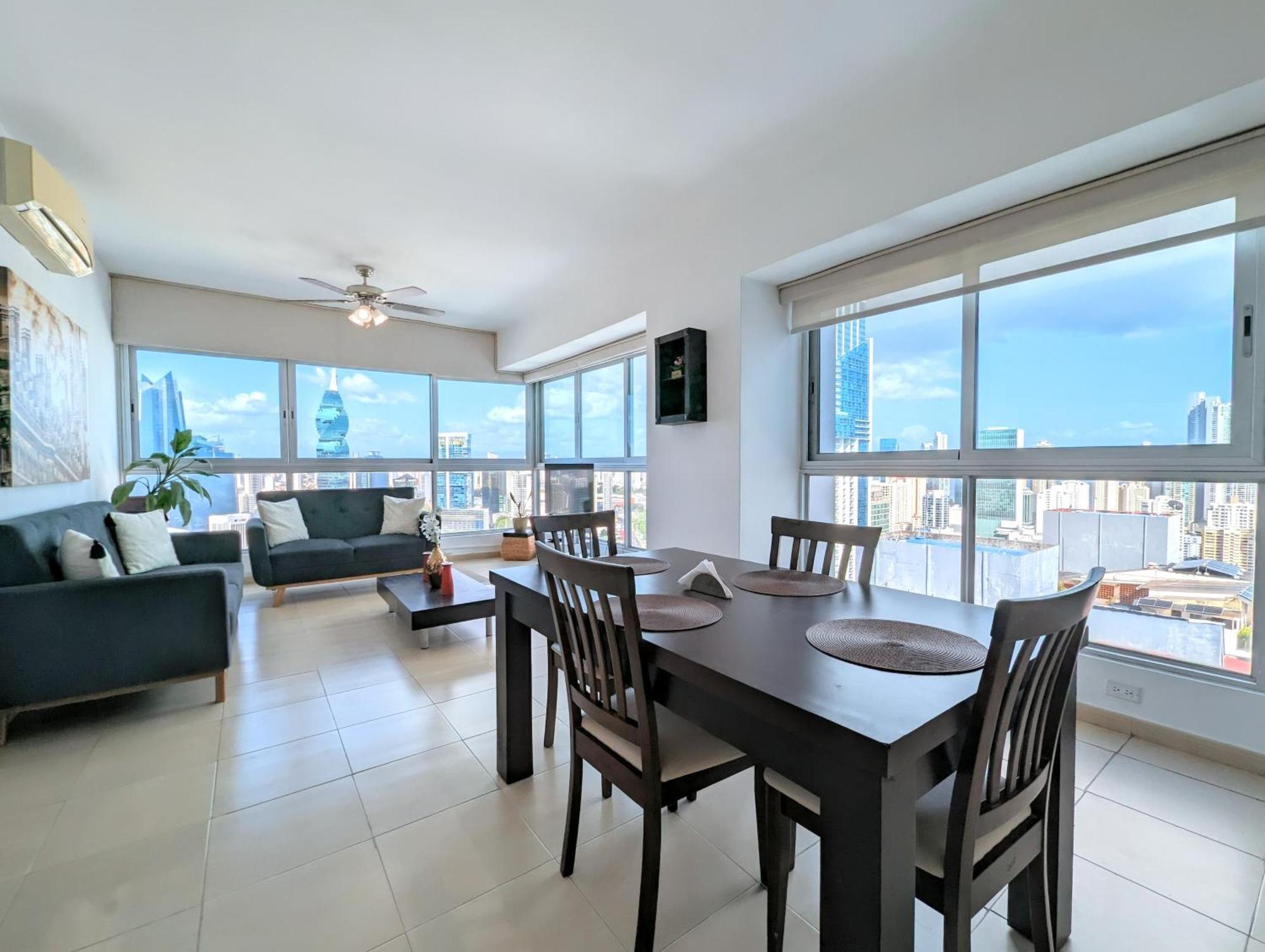 Yc 3602 L Apartamento 2Br En Av Balboa Panama-Stad Buitenkant foto